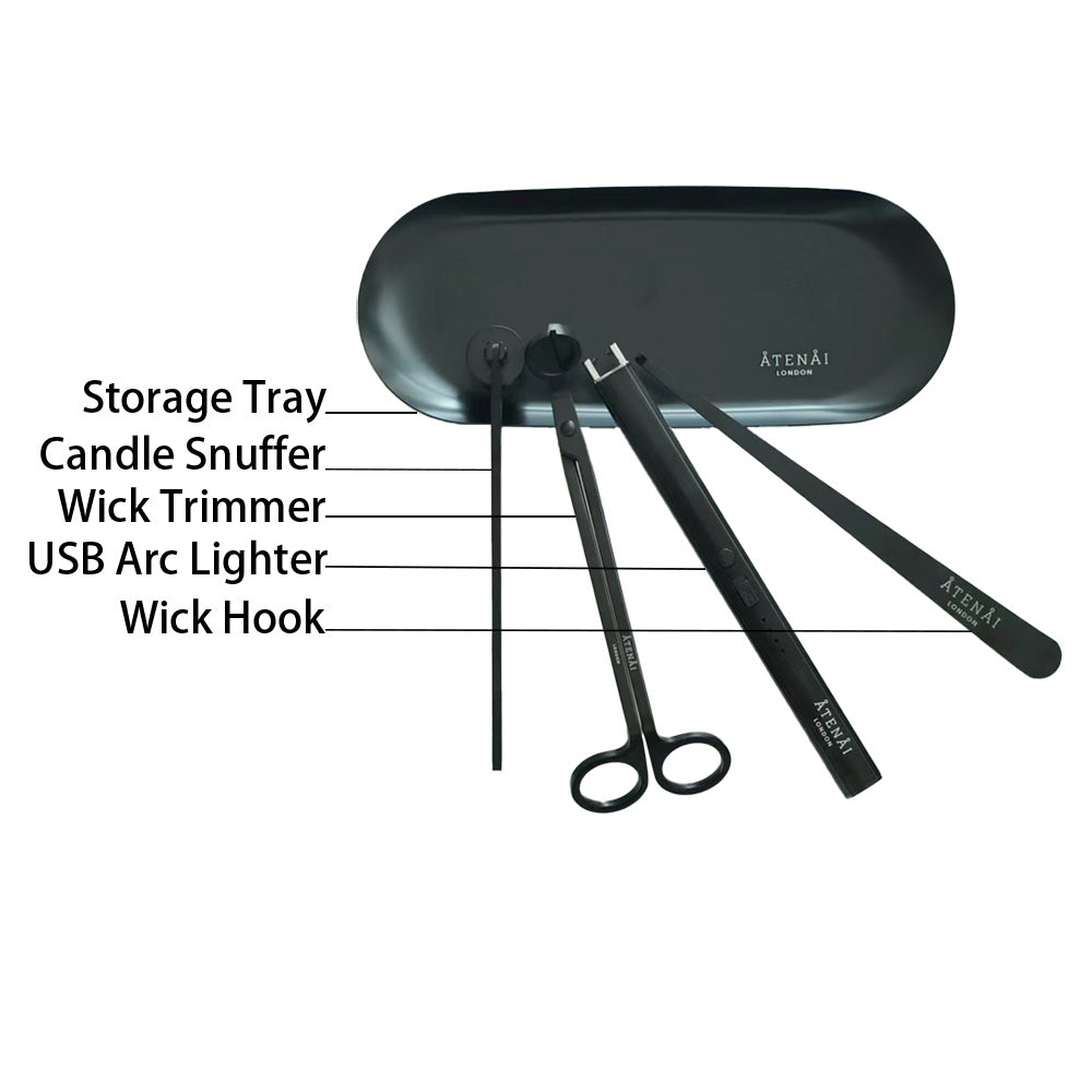 Atenai London Luxury 5 Piece Candle Care Kit