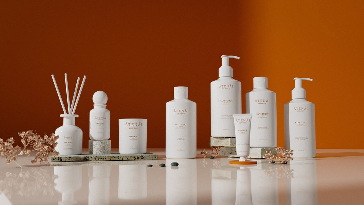 The Sanctuary Collection - The Fragrance That Builds a World Rose & Frankincense · Nourishing & Uplifting