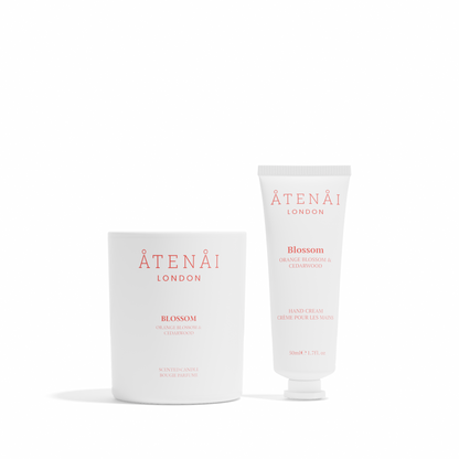 Blossom Candle And Hand Cream Set