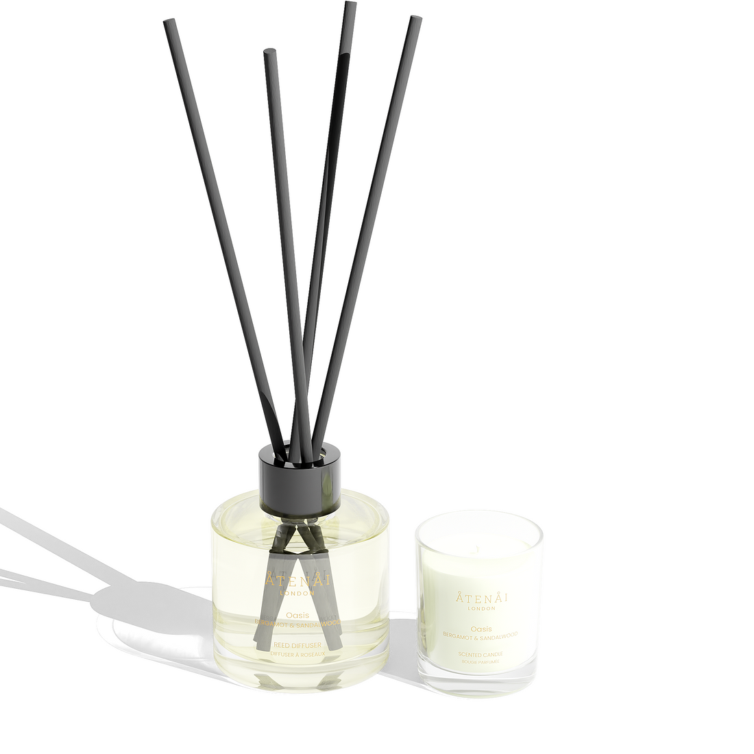 Oasis Candle & Reed Diffuser Set